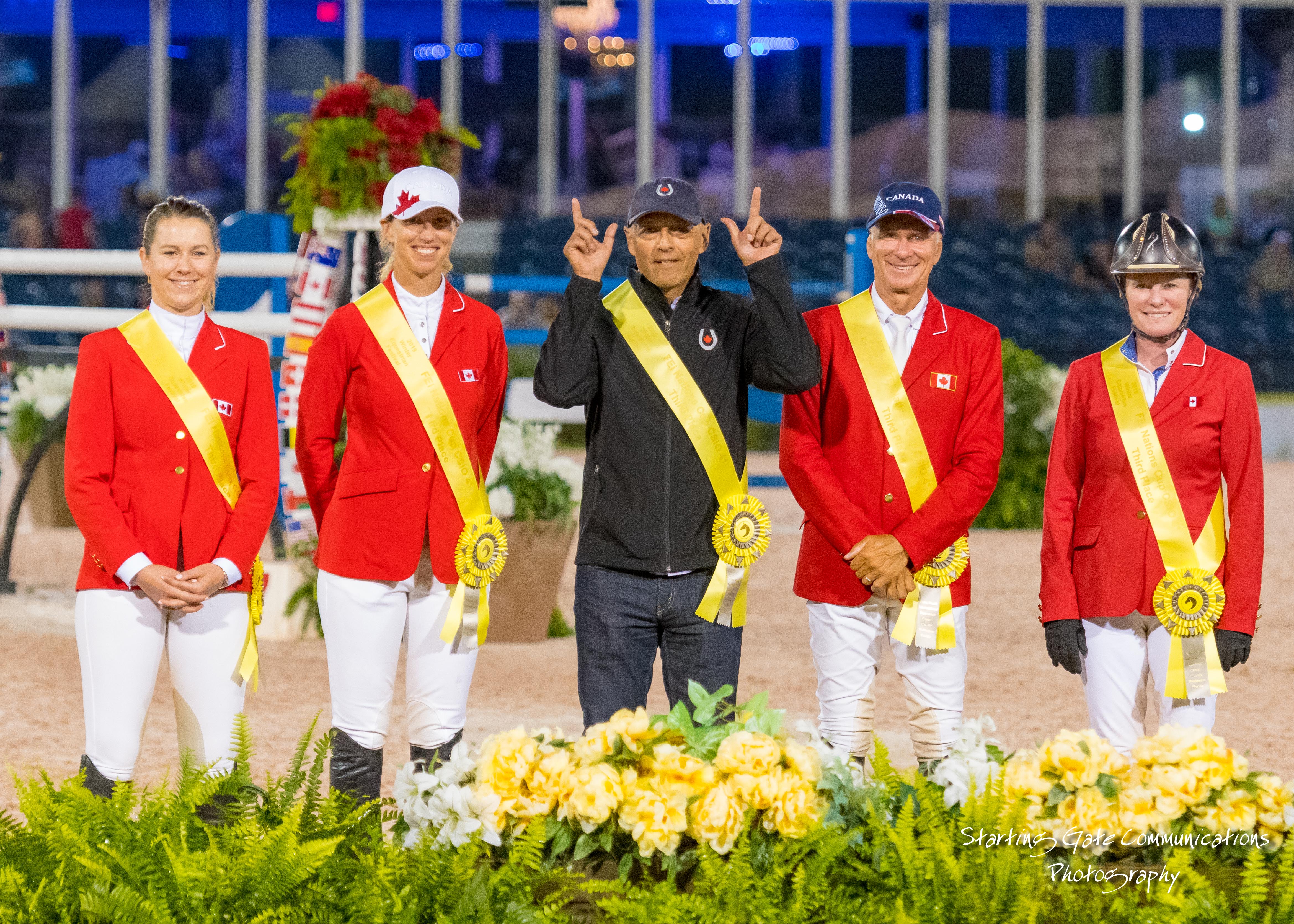 Canadian Show Jumping Team Takes Third in $150,000 Nations Cup